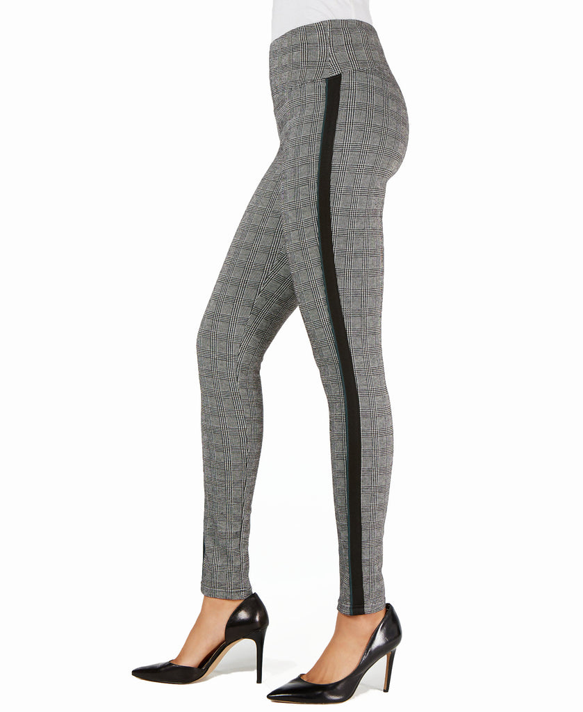 INC International Concepts Women Glen Plaid Shaping Leggings