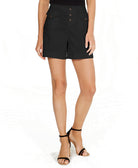 INC International Concepts Women Utility Shorts Deep Black