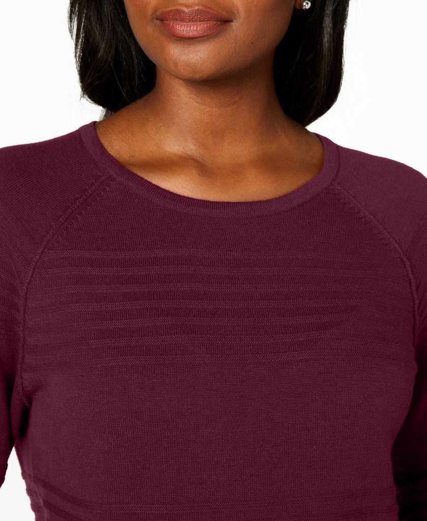 Karen-Scott-Women-Petite-Cotton-Ribbed-Sweater