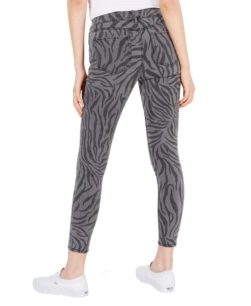 Tinseltown Women Zebra Print Skinny Jeans