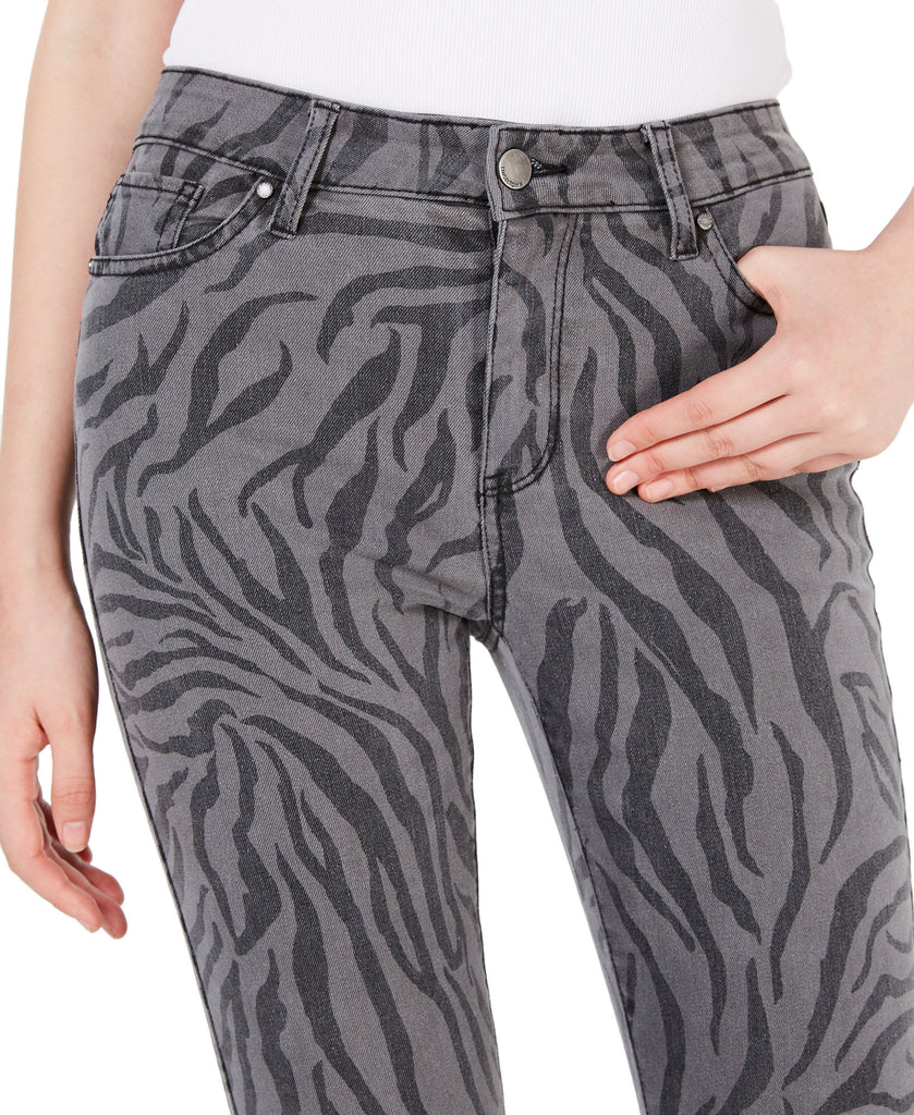 Tinseltown Women Zebra Print Skinny Jeans