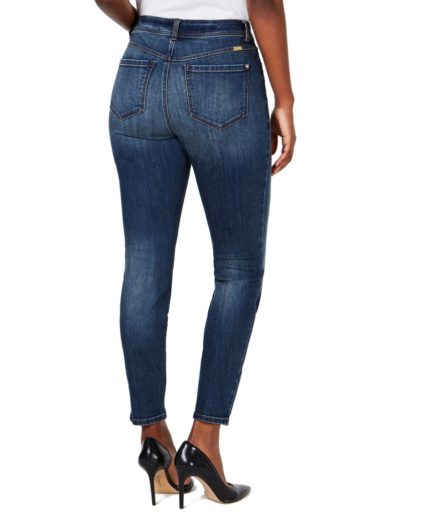 INC International Concepts Women Essential Curvy Fit Mid Rise Skinny Jeans with Tummy Control