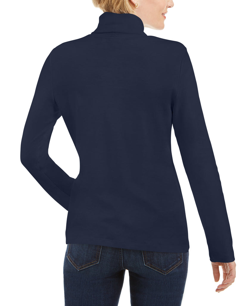 Karen Scott Women Cotton Turtleneck