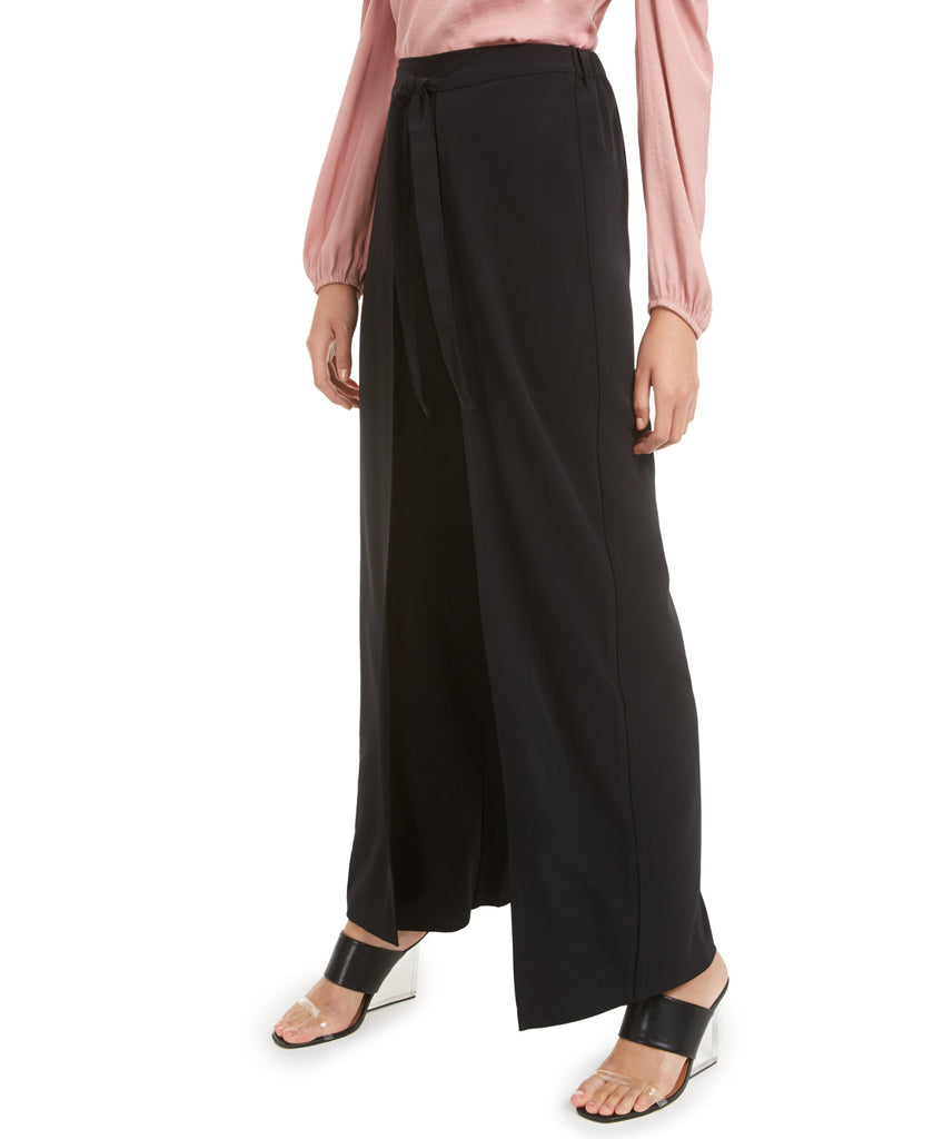 Bar III Women Wide Leg Tie Front Pants