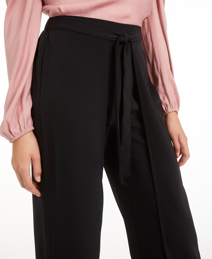 Bar III Women Wide Leg Tie Front Pants