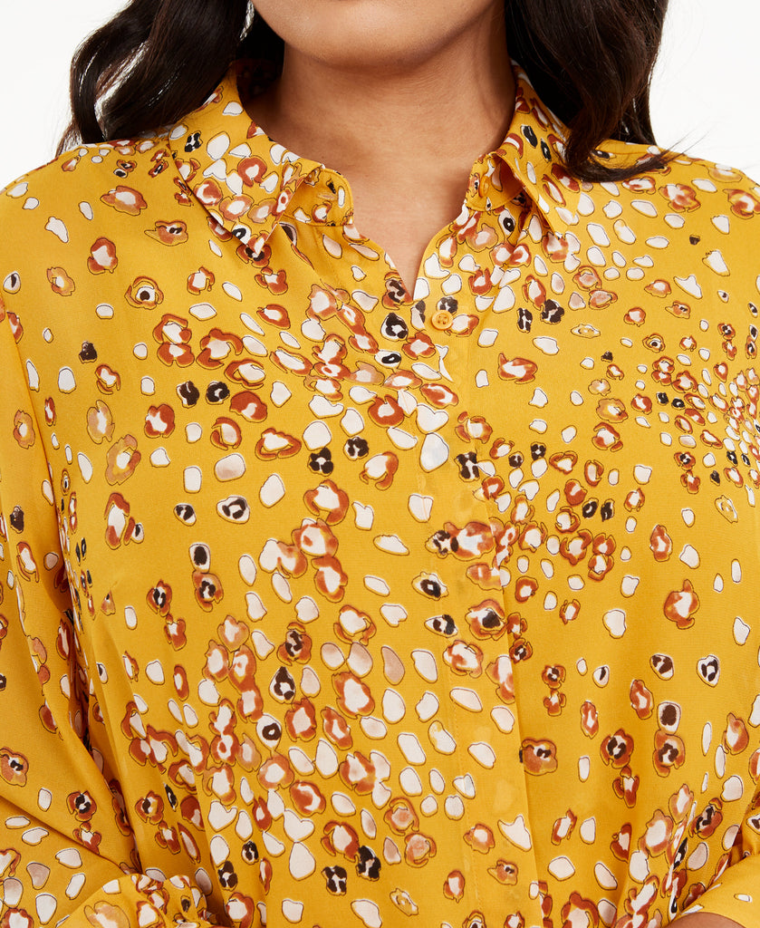 Alfani Women Plus Printed Blouse