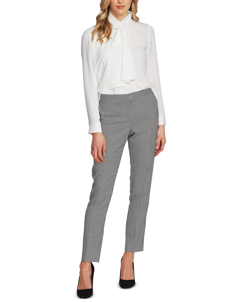Vince Camuto Women Petite Houndstooth Ankle Pants