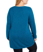 Karen Scott Women Plus Curved Hem Tunic
