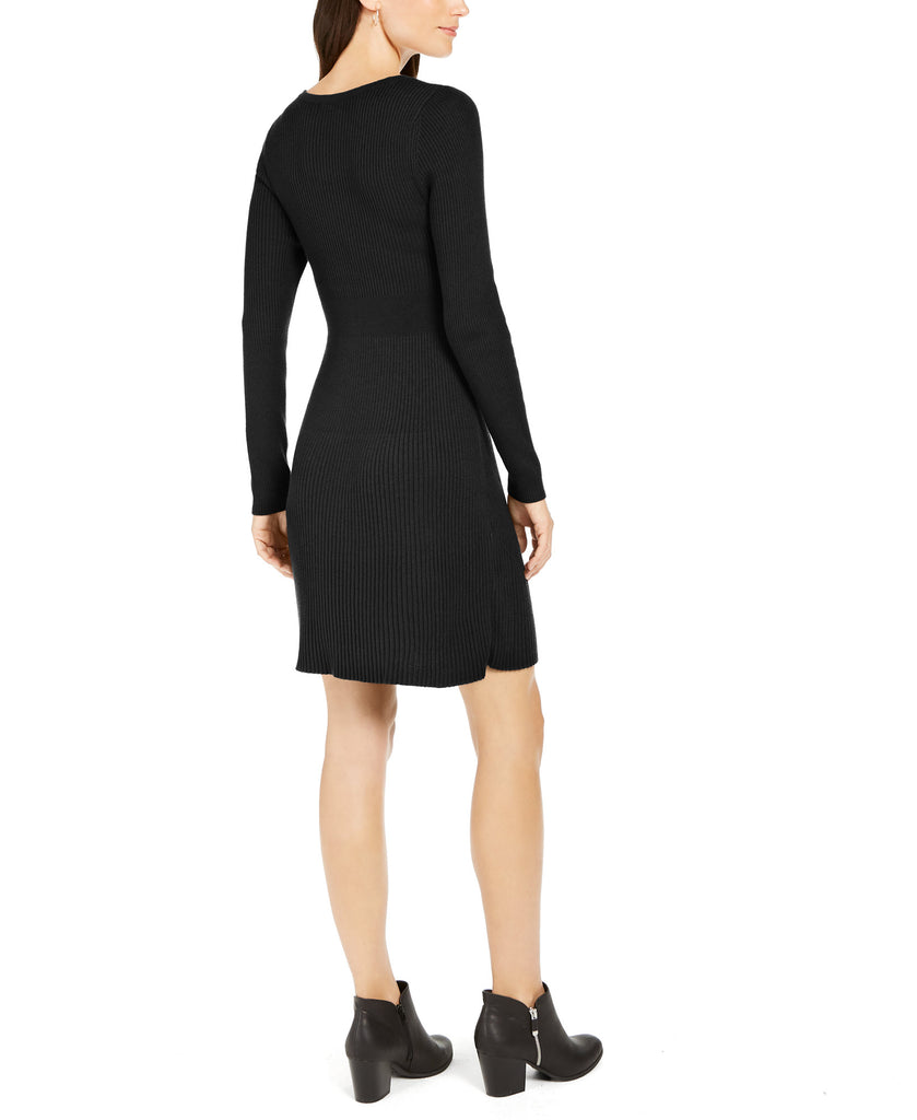 Style & Co Women Petite Ribbed Sweater Dress