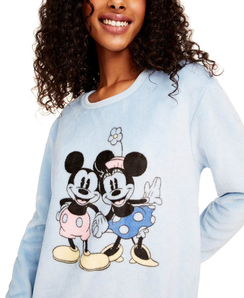 Disney Women Mickey & Minnie Plush Sweatshirt