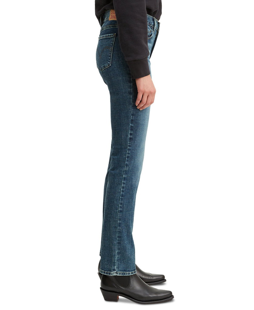 Levis Women Straight Leg Mid Rise Jeans