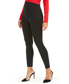INC International Concepts Women Seamless Embossed Animal Print Leggings Black Leo