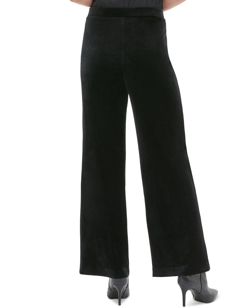 Calvin Klein Women Velvet Wide Leg Pull On Pants