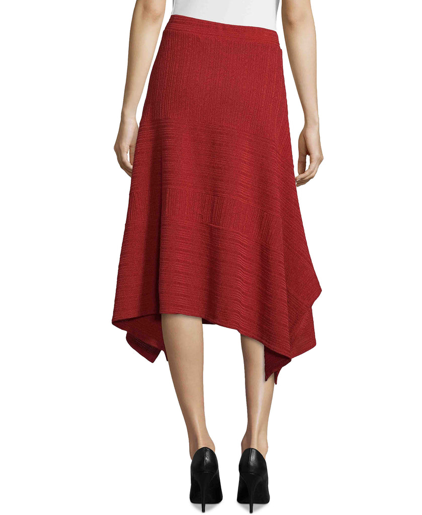 John Paul Richard Women Handkerchief Hem Textured Skirt