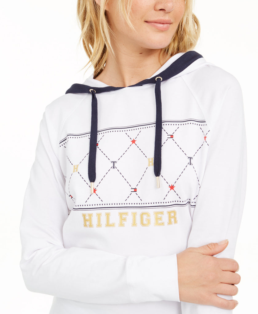 Tommy Hilfiger Sport Women Argyle Panel Hoodie