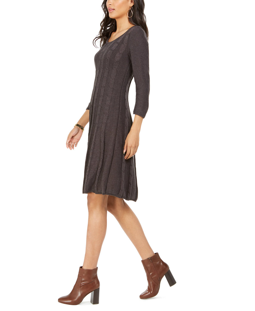 Nine West Women Cable Knit Sweater Dress