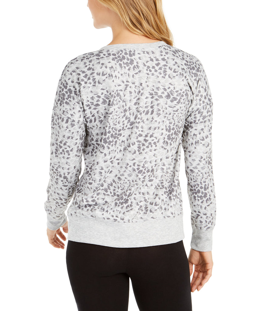 Ideology Women Printed Split Neck Top