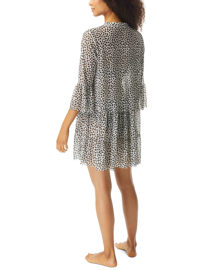 Coco Reef Women Leopard Print Swim Cover Up Dress