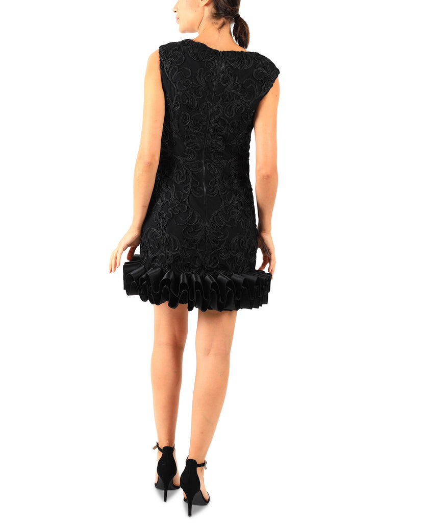 Donna Ricco Women V Neck Cupcake Dress