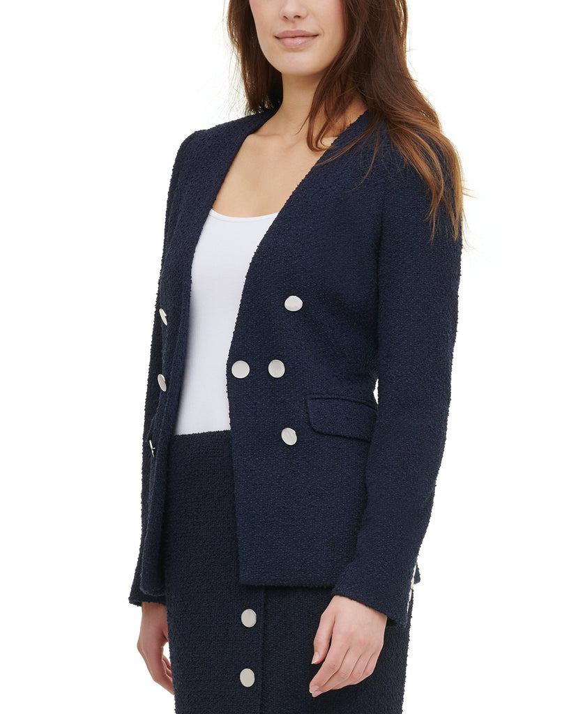 Calvin Klein Women Double Breasted Textured Blazer