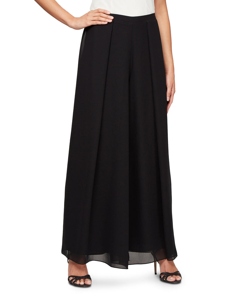 Alex-Evenings-Women-Wide-Leg-Flyaway-Pants-Black