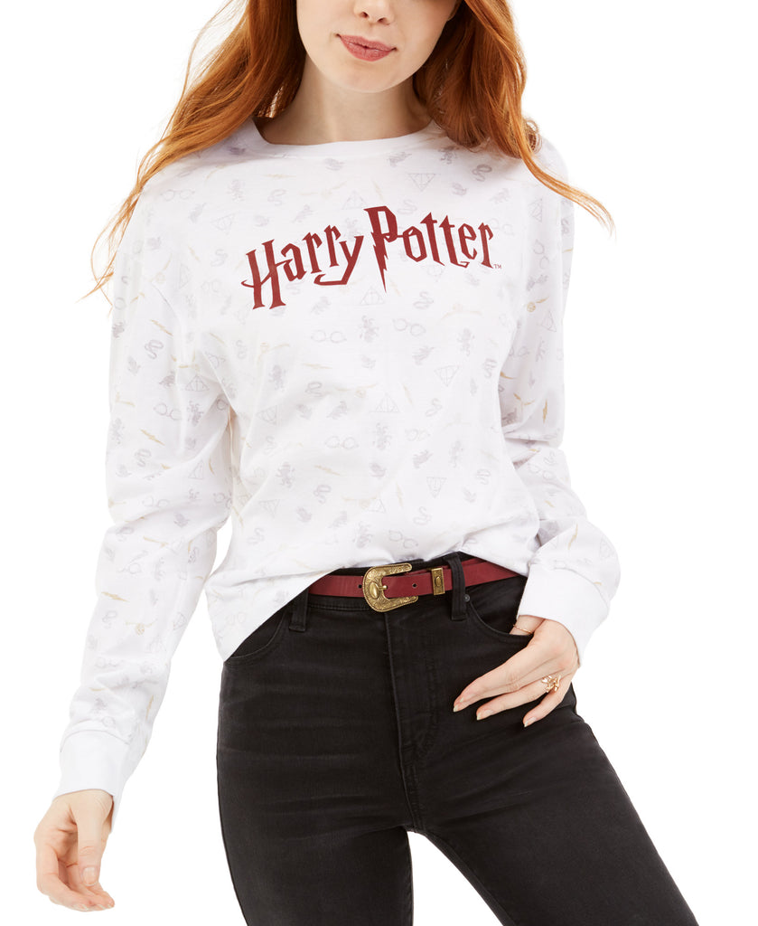 Warner Brothers Women Harry Potter Graphic T Shirt White