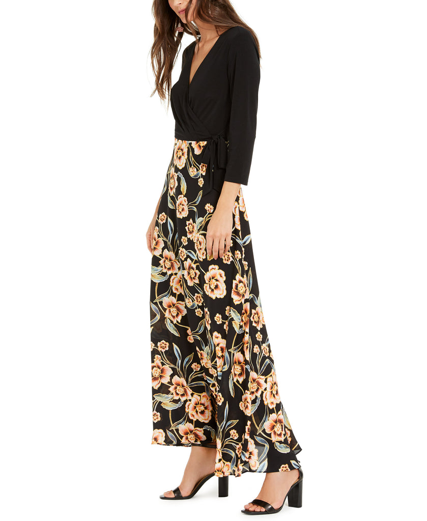 INC International Concepts Women Tie Side Printed Skirt Dress