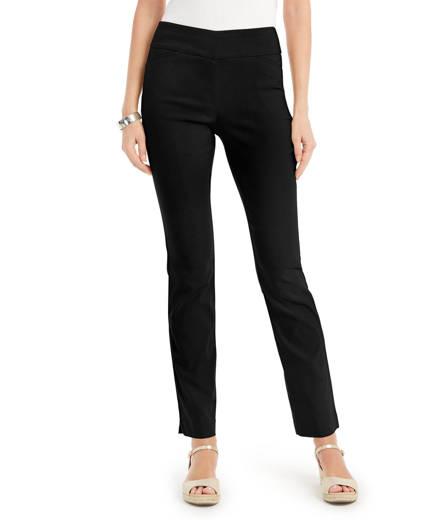 Charter Club Women Cambridge Straight Leg Pants Deep Black