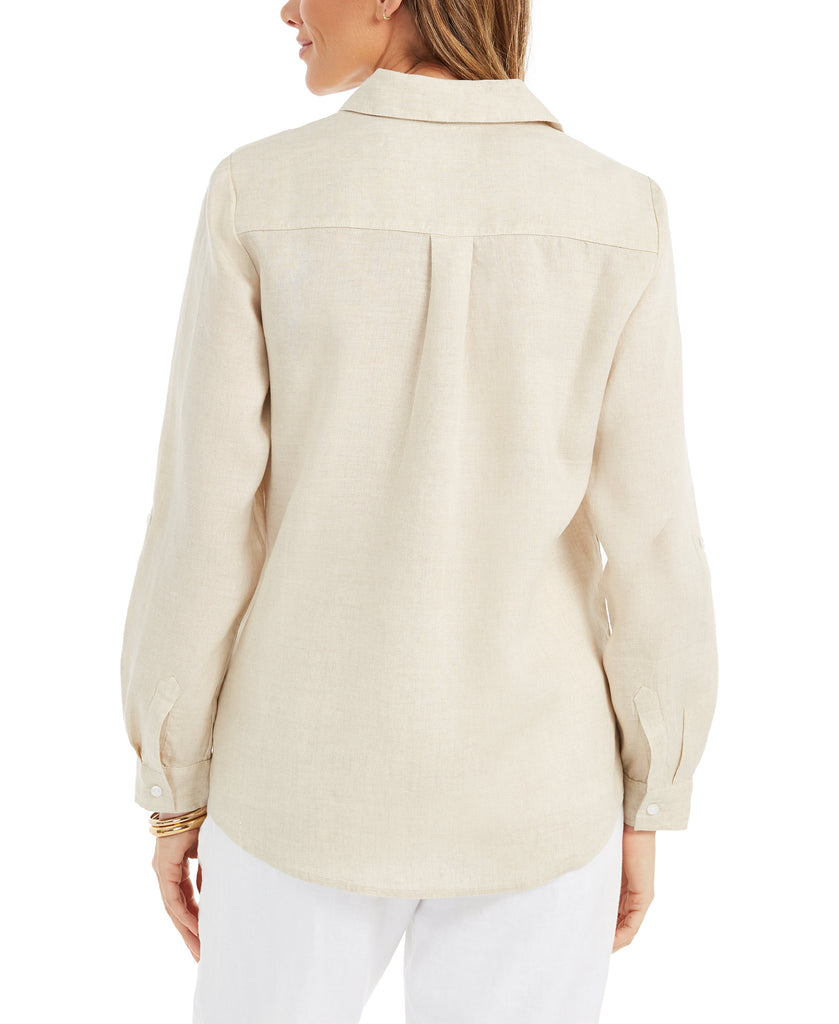 Charter Club Women Linen Shirt