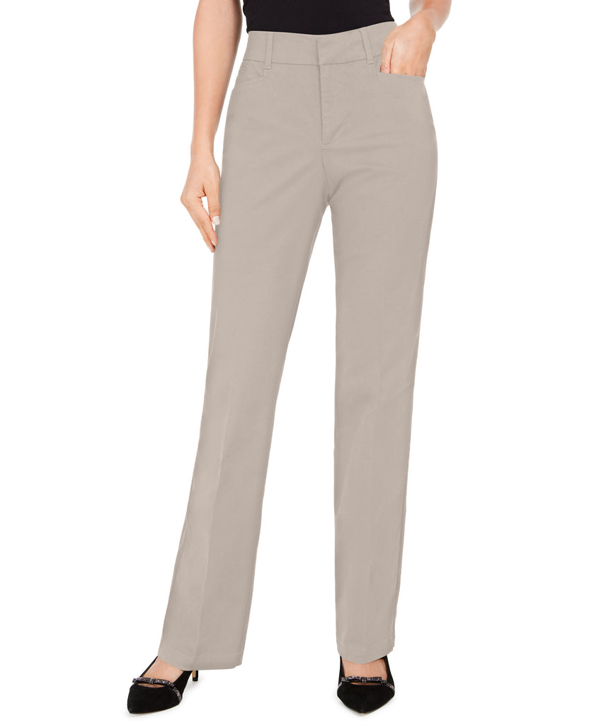 Charter Club Women Tummy Control Trouser Cream Stone