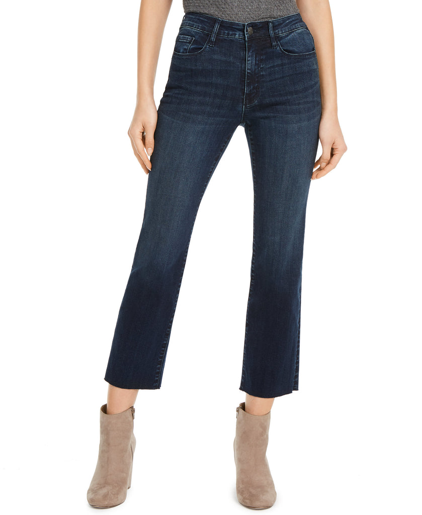 Numero Women Cropped Mid Rise Jeans Blue Wash