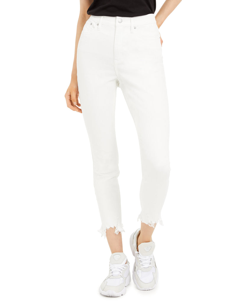 Calvin Klein Jeans Women Distressed High Rise Skinny Jeans White
