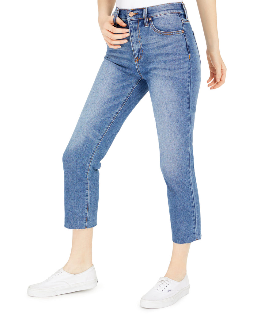 Celebrity Pink Womens Cropped Straight Leg Jeans