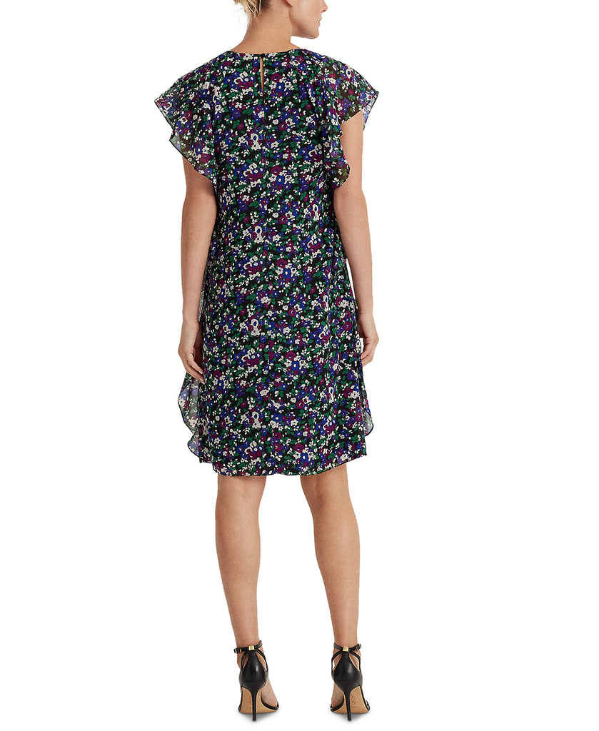 Lauren Ralph Lauren Women Floral Print Georgette Shift Dress