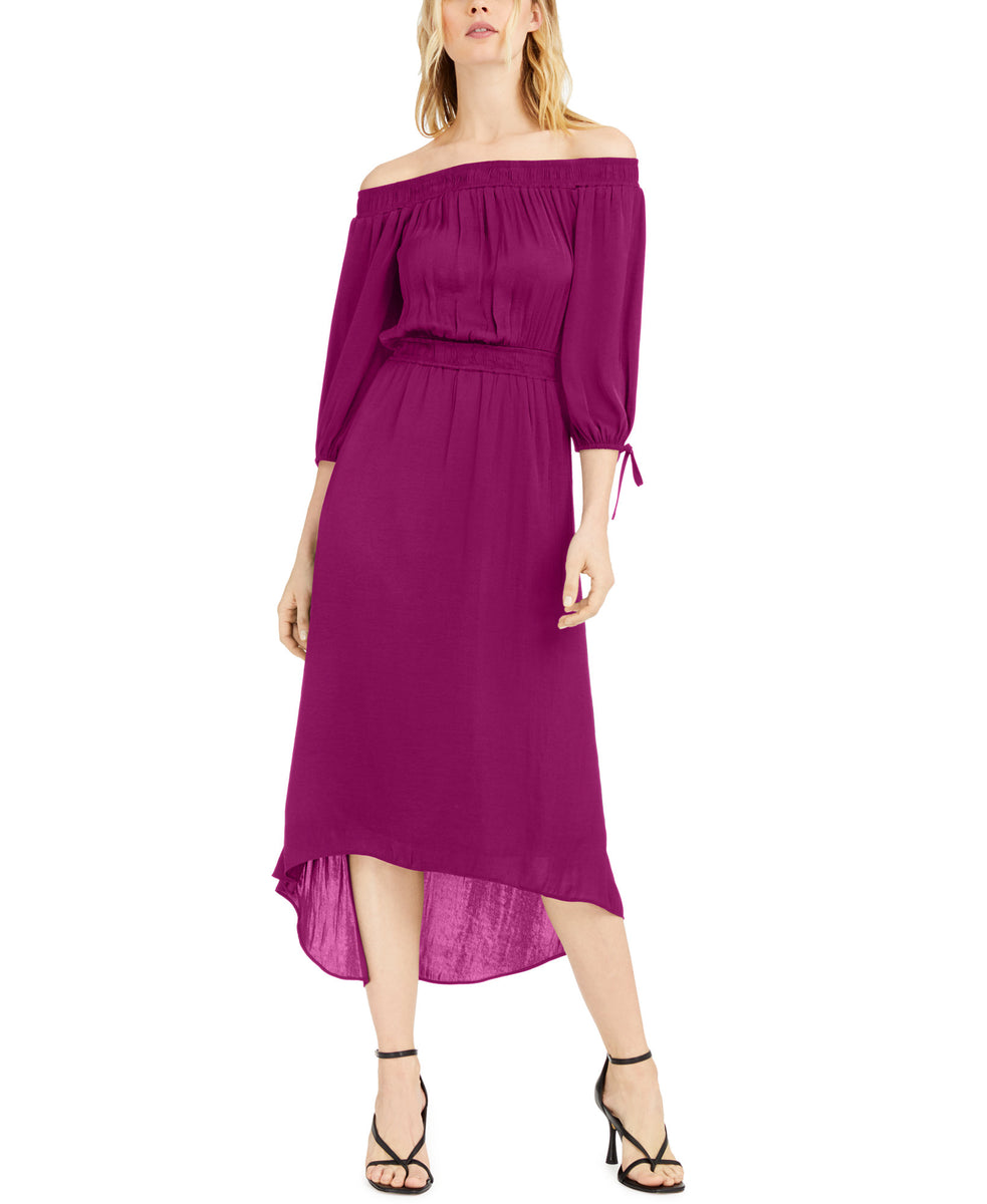 Women's Off-The-Shoulder High-Low Dress – Online Warehouse Sale