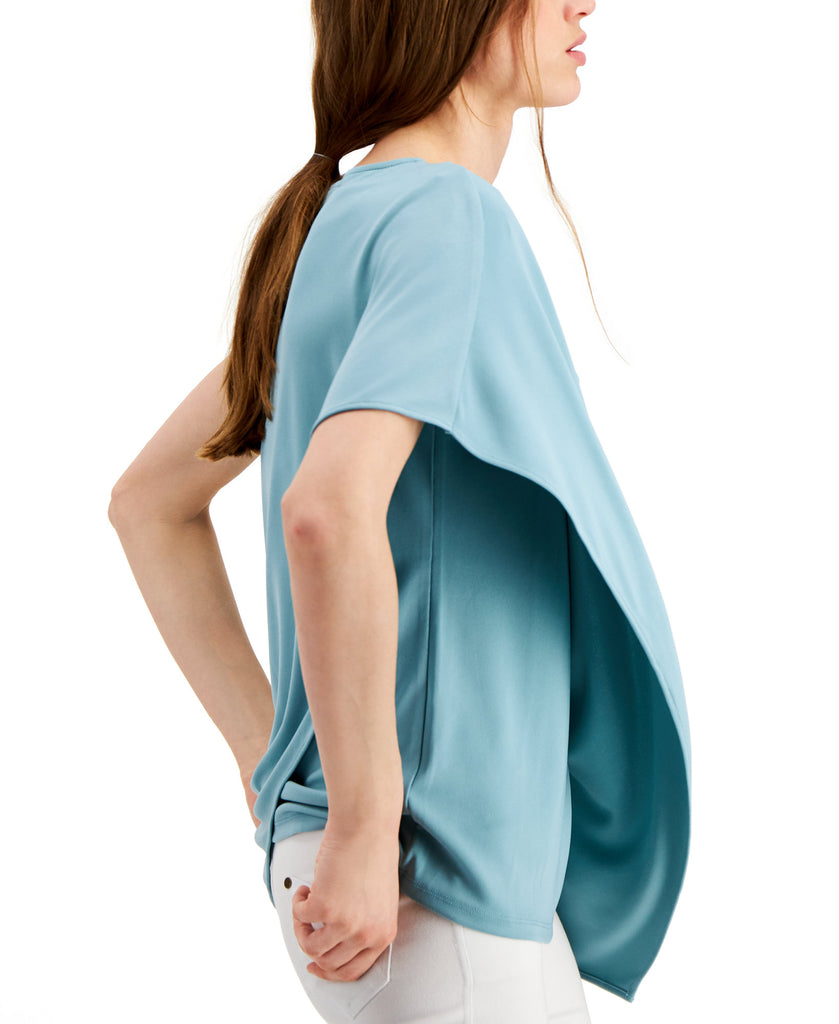 Alfani Women Asymmetrical Drape Neck Top