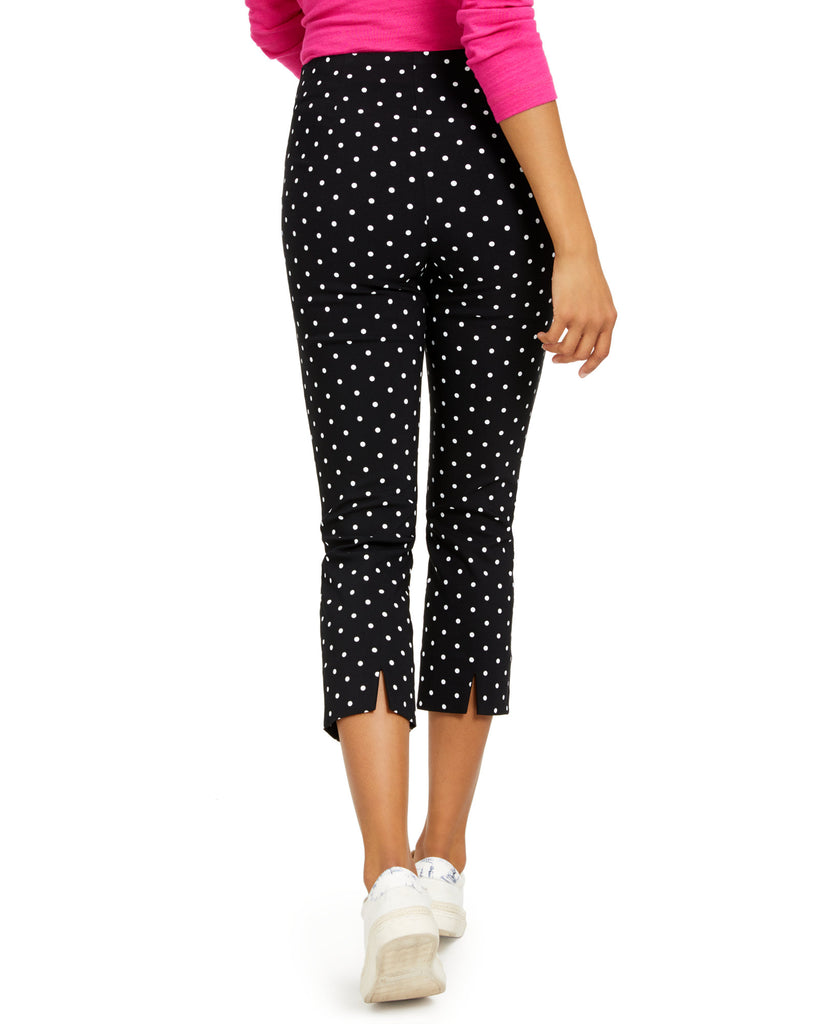 Charter Club Women Tummy Control Dot Skinny Leg Capris