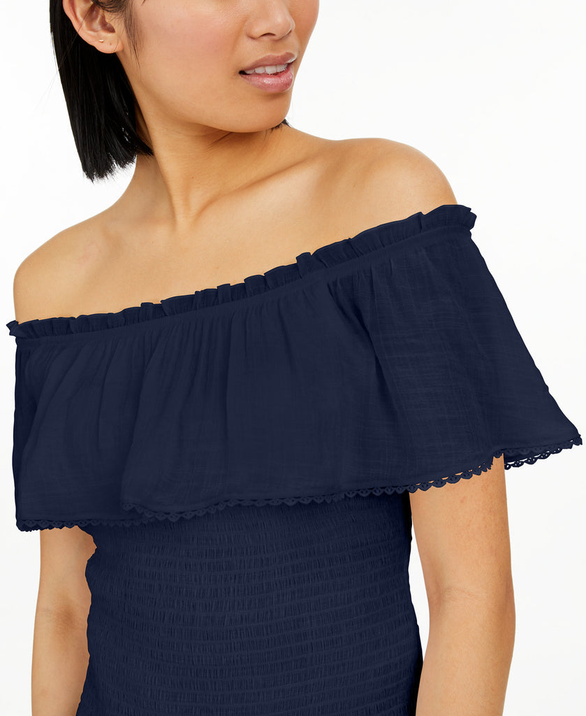 BCX Women Ruffled Off The Shoulder Top