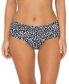 Island Escape Women Animal Kingdom Tahiti Printed Bikini Bottoms Black