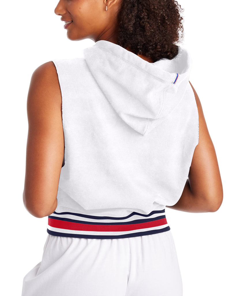 Champion Women Campus Sleeveless French Terry Hoodie