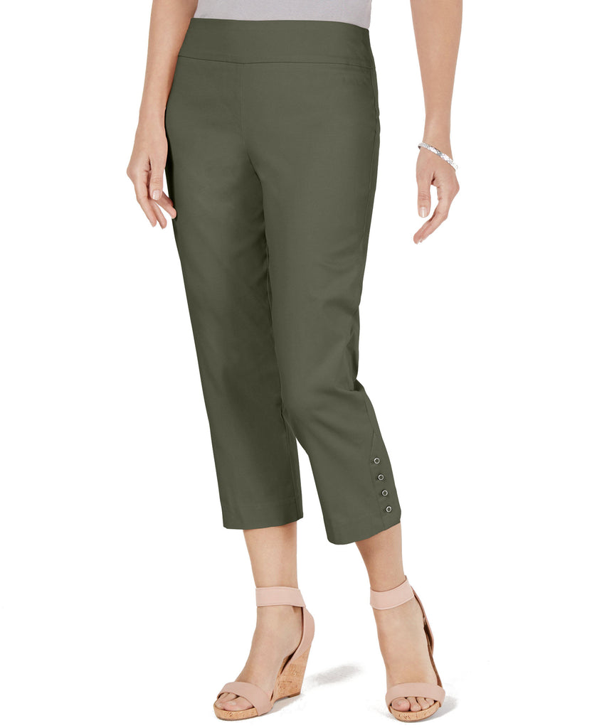 JM-Collection-Women-Button-Hem-Tummy-Control-Capris-Olive-Sprig