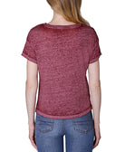 Ultra Flirt Women Crewneck Burnout T Shirt