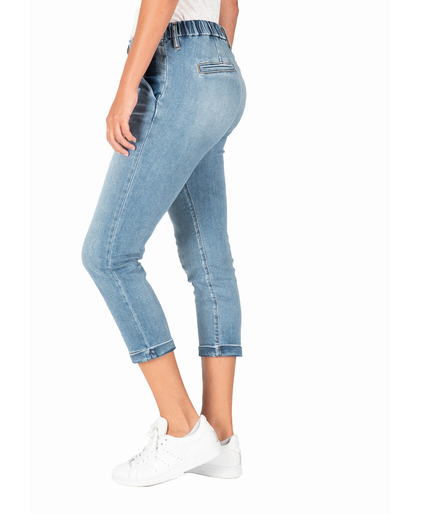 Kut from the Kloth Women Jennifer High Rise Elastic Waist Jeans