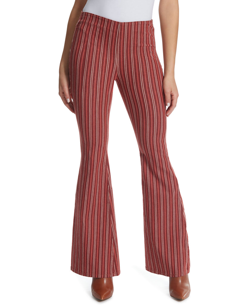 Ella Moss Women Striped Flared Jeans