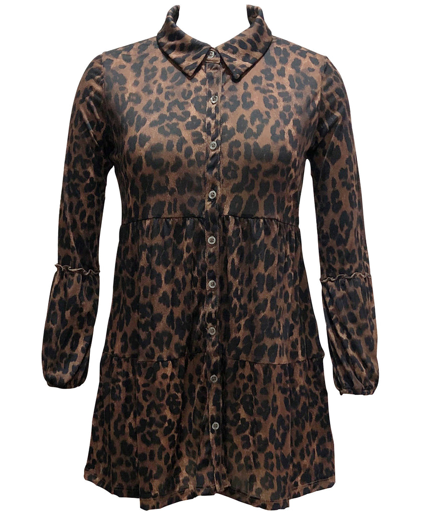 Style & Co Women Animal Print Tunic Classic Animal