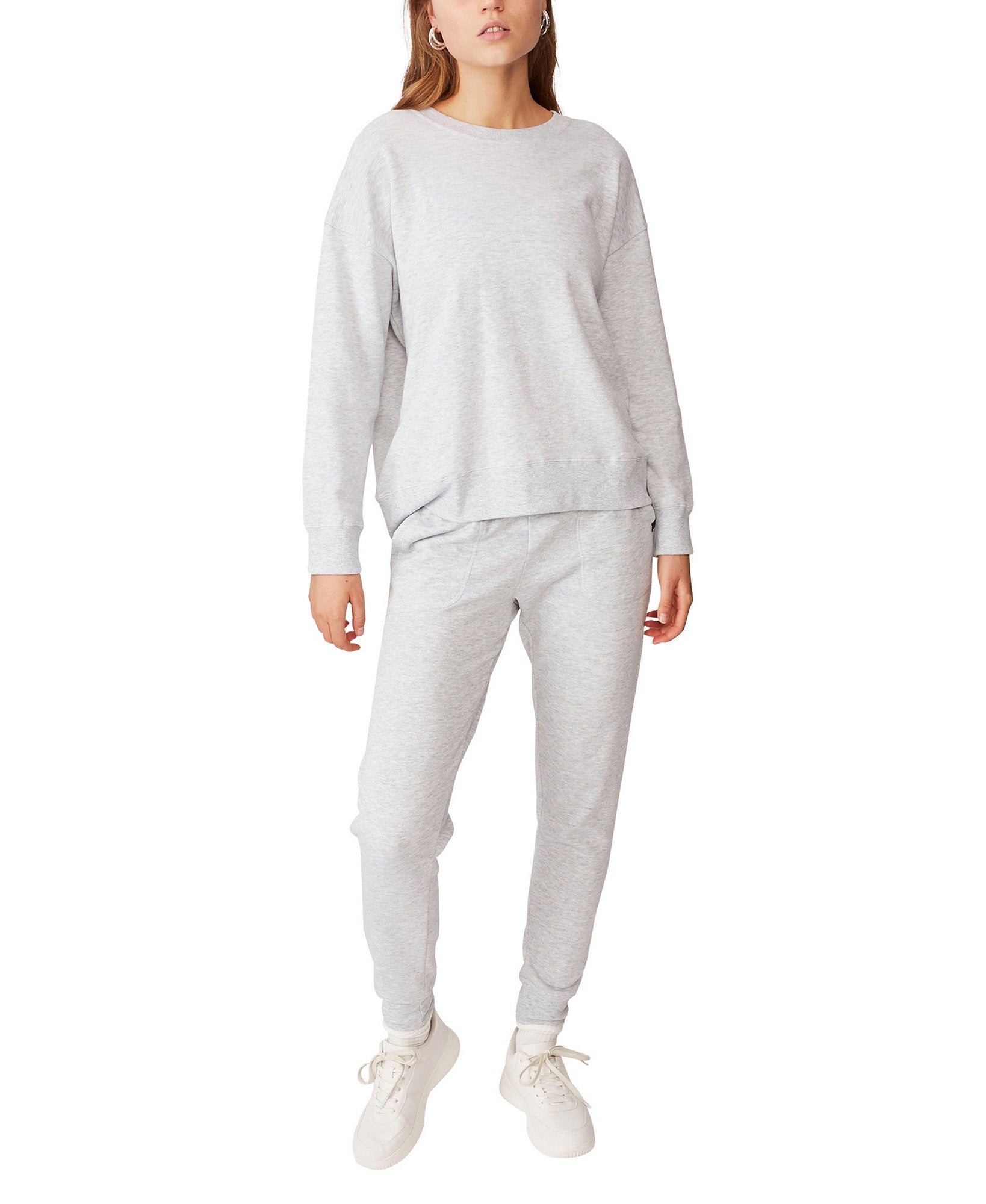 COTTON ON Women Long Sleeve Fleece Crew Sweatshirt