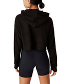 COTTON ON Women Rib Cropped Hooded Sweatshirt