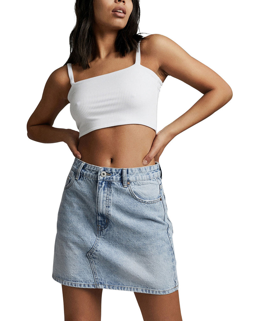 COTTON ON Women The Classic Denim Skirt Burleigh Blue