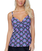 Island Escape Women Scorpio Underwire Tankini Top Black