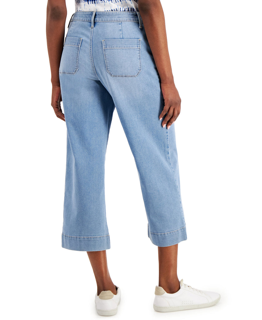 Charter Club Women Cropped Wide Leg Jeans